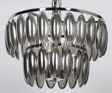 Noir LAMP577CR-S - Lolita Chandelier, 3-Light, Chrome, 15.5"W LAMP577CR-S