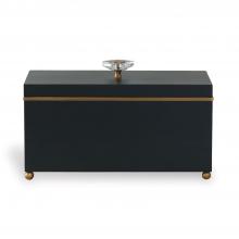 Port 68 ACDS-256-05 - Naples Box, Black, Aged Brass, 15"W ACDS-256-05