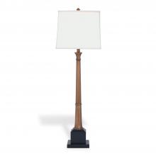 Port 68 LPAM-293-01 - Grand Kensington Buffet Lamp, 2-Light, Set of 2, Aged Brass, Matte Black Base, Off-White Shade