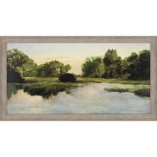 Paragon 13032 - Alabama River - Quiet Framed Art, Green, Silver Frame Color, 52"W 13032