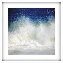 Paragon 13214 - Splish Framed Art, Blue, White Frame Color, 42"W 13214