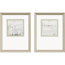 Paragon 13519 - Metallic Glamour I Framed Art, Set of 2, Gray, Silver Frame Color, 21"W 13519