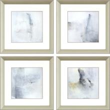 Paragon 13593 - A Glimpse Framed Art, Set of 4, Gray, Silver Frame Color, 20"W 13593