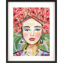 Paragon 13646 - Adelina Framed Art, Pink, Black Frame Color, 42"W 13646