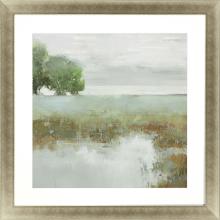 Paragon 13744 - Trees and Creek I Framed Art, Green, Gold Frame Color, 42"W 13744