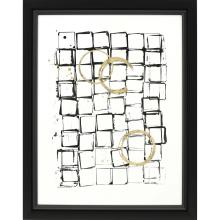 Paragon 14325 - Necessary Objects Framed Art, Black, White, Gold Leaf, Black Frame Color, 31"W 14325