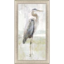 Paragon 14498 - Great Blue Heron Framed Art, Gray, Silver Frame Color, 35"W 14498