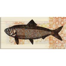 Paragon 14583 - Here Fishy Fishy Gallery Wrapped Canvas, Orange, 48"W 14583