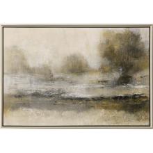 Paragon 14666 - Gilt Landscape I Canvas, Gray, Silver Frame Color, 52"W 14666