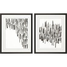 Paragon 14808 - Tonal Framed Art, Set of 2, Gray, Black Frame Color, 26"W 14808