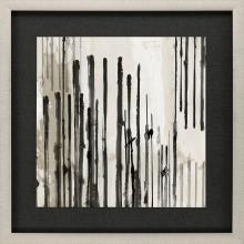 Paragon 15099 - Linearity I Framed Art, Black, Gold Frame Color, 35"W 15099