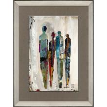 Paragon 15240 - Imprint I Framed Art, Blue, Green, Gray, Silver Frame Color, 32"W 15240