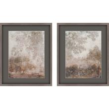 Paragon 15262 - Fresco Collage Framed Art, Set of 2, White, Silver Frame Color, 26"W 15262