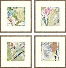 Paragon 15327 - Largo Framed Art, Set of 4, Green, Gold Frame Color, 20"W 15327