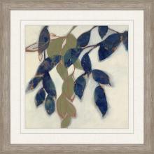 Paragon 15364 - Entwined Leaves I Framed Art, Blue, Silver Frame Color, 36"W 15364