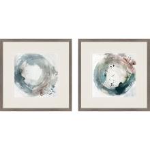 Paragon 15406 - Encompassed Framed Art, Set of 2, Blue, Silver Frame Color, 26"W 15406