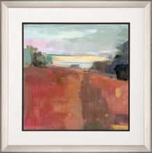 Paragon 15427 - Path to the River Framed Art, Red, Silver Frame Color, 42"W 15427