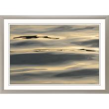 Paragon 15488 - Calm Ripple Ebb Framed Art, Gray, Silver Frame Color, 43"W 15488