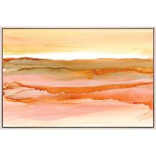 Paragon 15521 - Tranquility I Canvas, Orange, White Frame Color, 52"W 15521