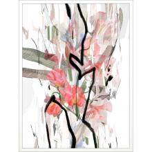 Paragon 15525 - Chloe Framed Art, Pink, White Frame Color, 38"W 15525