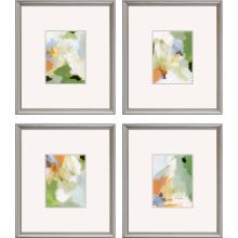 Paragon 15600 - Verdure Framed Art, Set of 4, Green, Silver Frame Color, 16"W 15600