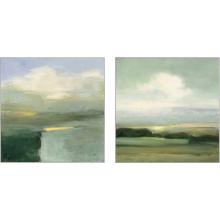 Paragon 15613 - View Framed Art, Set of 2, Green, White Frame Color, 24"W 15613