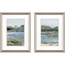 Paragon 15652 - Gentle Landscape Framed Art, Set of 2, Blue, Silver Frame Color, 21"W 15652