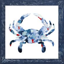 Paragon 15697 - Nautical Crab Framed Art, Blue, 29"W 15697