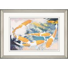 Paragon 15711 - Playing Coy I Framed Art, Orange, Silver Frame Color, 44"W 15711