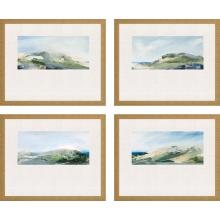 Paragon 15726 - Nature's Peace Framed Art, Set of 4, Green, Gold Frame Color, 22"W 15726