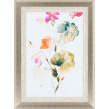 Paragon 1574 - Spring Geranium I Framed Art, Pink, Yellow, Gold Frame Color, 33"W 1574