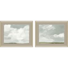 Paragon 15764 - Gray Stone Sky I Framed Art, Set of 2, Gray, Silver Frame Color, 30"W 15764