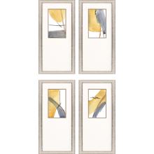 Paragon 15795 - Sedona Sunset Framed Art, Set of 4, Yellow, Silver Frame Color, 11"W 15795