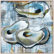 Paragon 15820 - The Oyster Canvas, Blue, White Frame Color, 40"W 15820