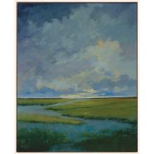 Paragon 15832 - Quiet Reflection Canvas, Blue, White Frame Color, 42"W 15832