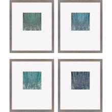 Paragon 15836 - Under the Water Framed Art, Set of 4, Blue, Silver Frame Color, 18"W 15836