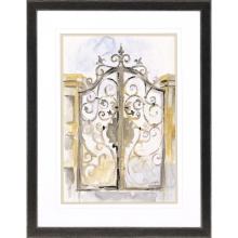 Paragon 22400 - Gate 1 Framed Art, Gray, Brown Frame Color, 40"W 22400