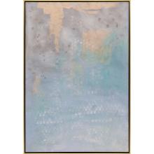 Paragon 22579 - Subtle Secret Canvas, Turquoise, Gold Frame Color, 42"W 22579