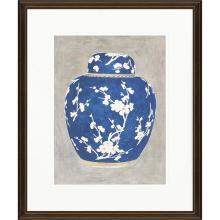 Paragon 2917 - Ginger Jar I Framed Art, Blue, Gold Frame Color, 29"W 2917