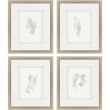 Paragon 2978 - Pearl Mica Framed Art, Set of 4, Tan, Silver Frame Color, 21"W 2978