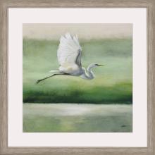 Paragon 31019 - Flight Framed Art, Green, Silver Frame Color, 44"W 31019