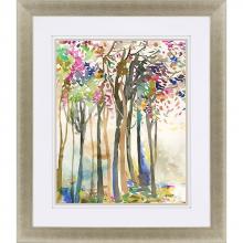 Paragon 4647 - Sunny Path II Framed Art, Brown, Pink, Gold Frame Color, 35"W 4647