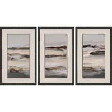 Paragon 6225 - Winter Sun Framed Art, Set of 3, Gray, Black Frame Color, 20"W 6225