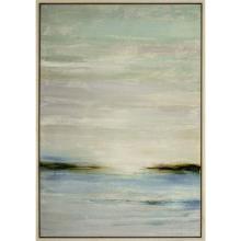 Paragon 7894 - Sea Dawn Canvas, Gray, White Frame Color, 38"W 7894