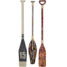 Paragon 9424 - Paddles Up Wall Sculpture, Set of 3, Brown, 6"W 9424