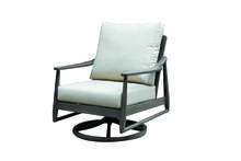 Ratana FN53368ASG-FO5115 - Bolano Swivel Rocker, Canvas, Ash Gray Frame, 33"H FN53368ASG-FO5115