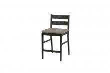 Ratana FN54440ASG-FO5115 - Lucia Counter Chair, Canvas, Ash Gray Frame, 18.5"W FN54440ASG-FO5115