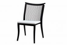 Ratana FN55011BRN-FO5115 - Copacabana Dining Side Chair, Canvas, Brown Durastrap, Black Frame, 21"W FN55011