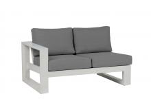 Ratana FN57052WHT-L-FO5115 - Element 5.0 Sectional 2-Seater Left Arm, Canvas, Whitewash Frame, 56.5"W FN57052