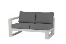 Ratana FN57052WHT-R-FO5115 - Element 5.0 Sectional 2-Seater Right Arm, Canvas, Whitewash Frame, 56.5"W FN5705